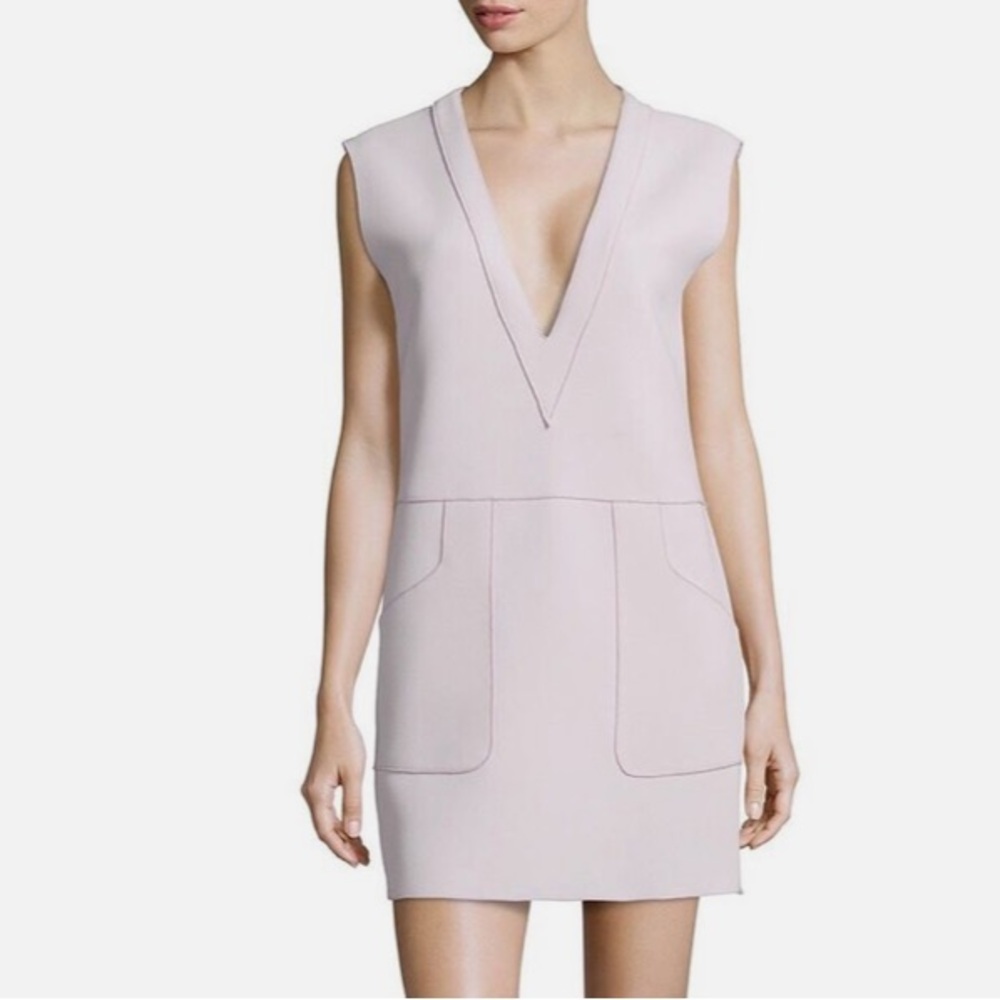 10 Crosby Derek Lam Womens V Neck Raised Seam Dress Purple 4